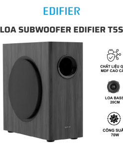 Loa siêu trầm EDIFIER T5s (thiết kế mỏng, gọn gàng, dùng được cho mọi loa)